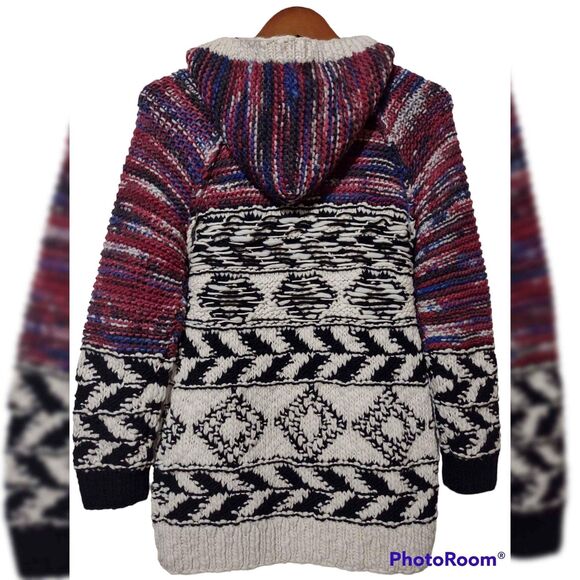 Isabel Marant pour H&M Fringe Woven Hoodie Zip Cardigan - Picture 2 of 7